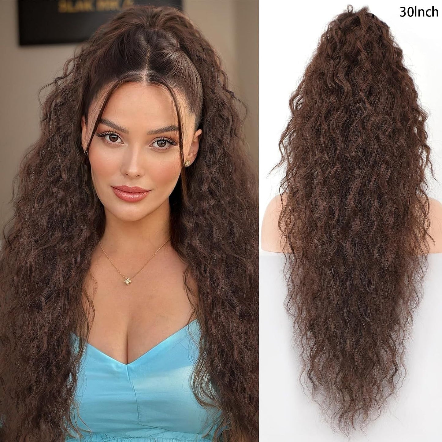 ✨ Now 40% OFF⚡Clip-in Big Wavy Ponytail Extension