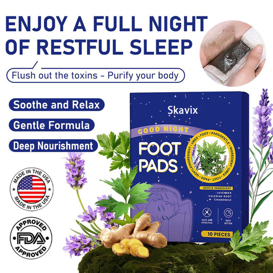Skavix™ Deep Relaxing Foot Patches  – Soothe Tired Feet, Relieve Stress, Promote Relaxation & Better Sleep