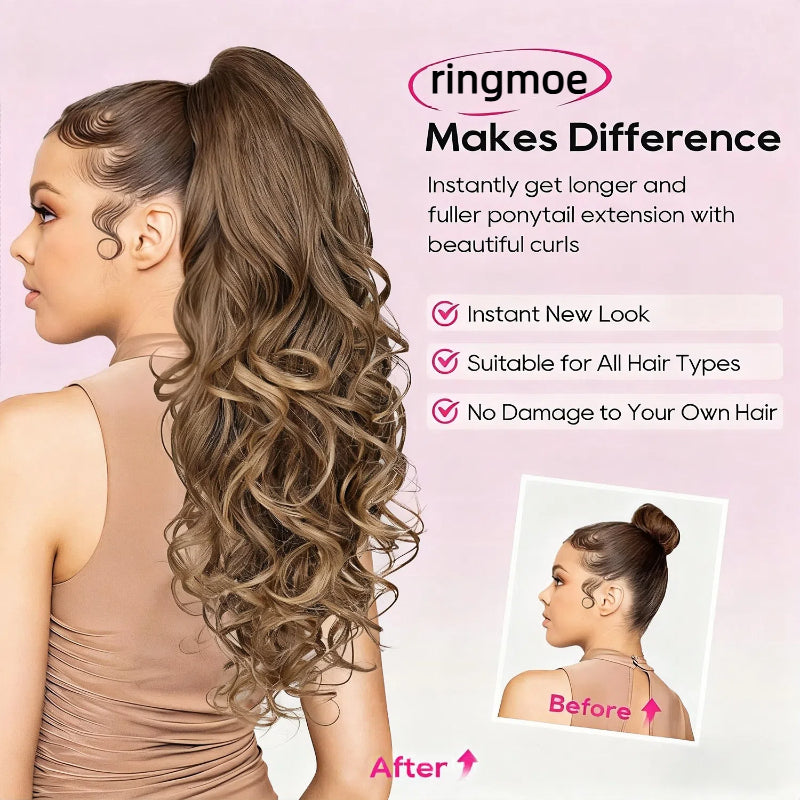 ✨ Now 40% OFF⚡Clip-in Big Wavy Ponytail Extension