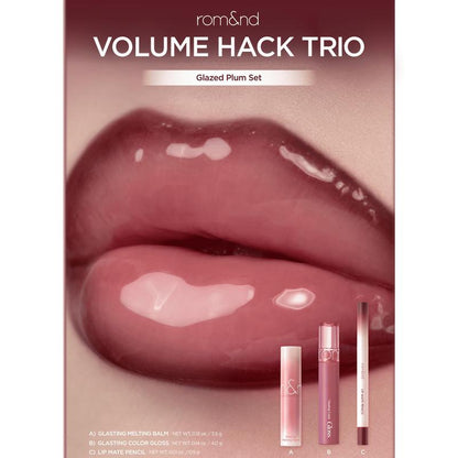 🔥LIP VOLUME HACK TRIO (3 Shades, Lip Mate Pencil & Melting Balm & Color Gloss)