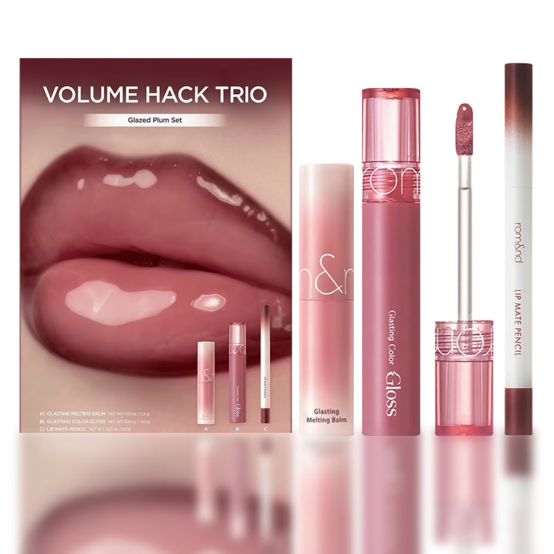 🔥LIP VOLUME HACK TRIO (3 Shades, Lip Mate Pencil & Melting Balm & Color Gloss)