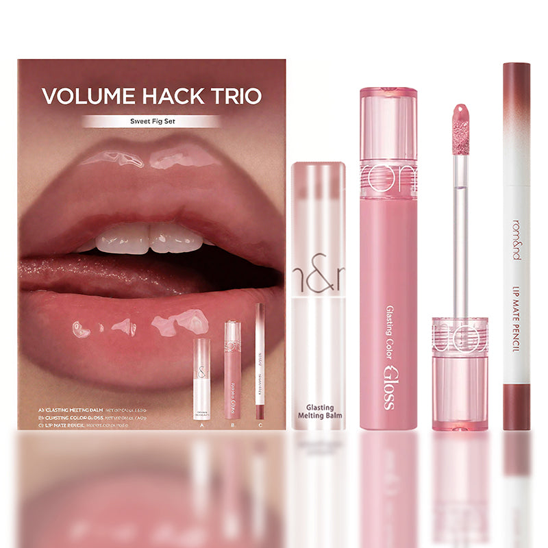 🔥LIP VOLUME HACK TRIO (3 Shades, Lip Mate Pencil & Melting Balm & Color Gloss)